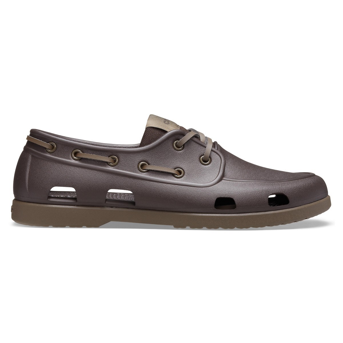 Pantofi Crocs Men's Classic Boat Shoe Maro - Espresso/Walnut - imagine 5